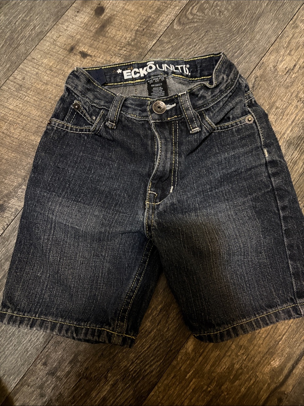 Ecko Unlimited Dark Blue Denim Kids Shorts jorts Jean jort 2t